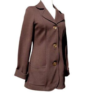 Vintage 1970s polyester button-down blazer S EUC